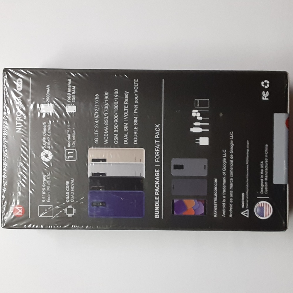 MAXWEST NITRO 55A BLACK Double SIM Phone - Picture 3 of 6